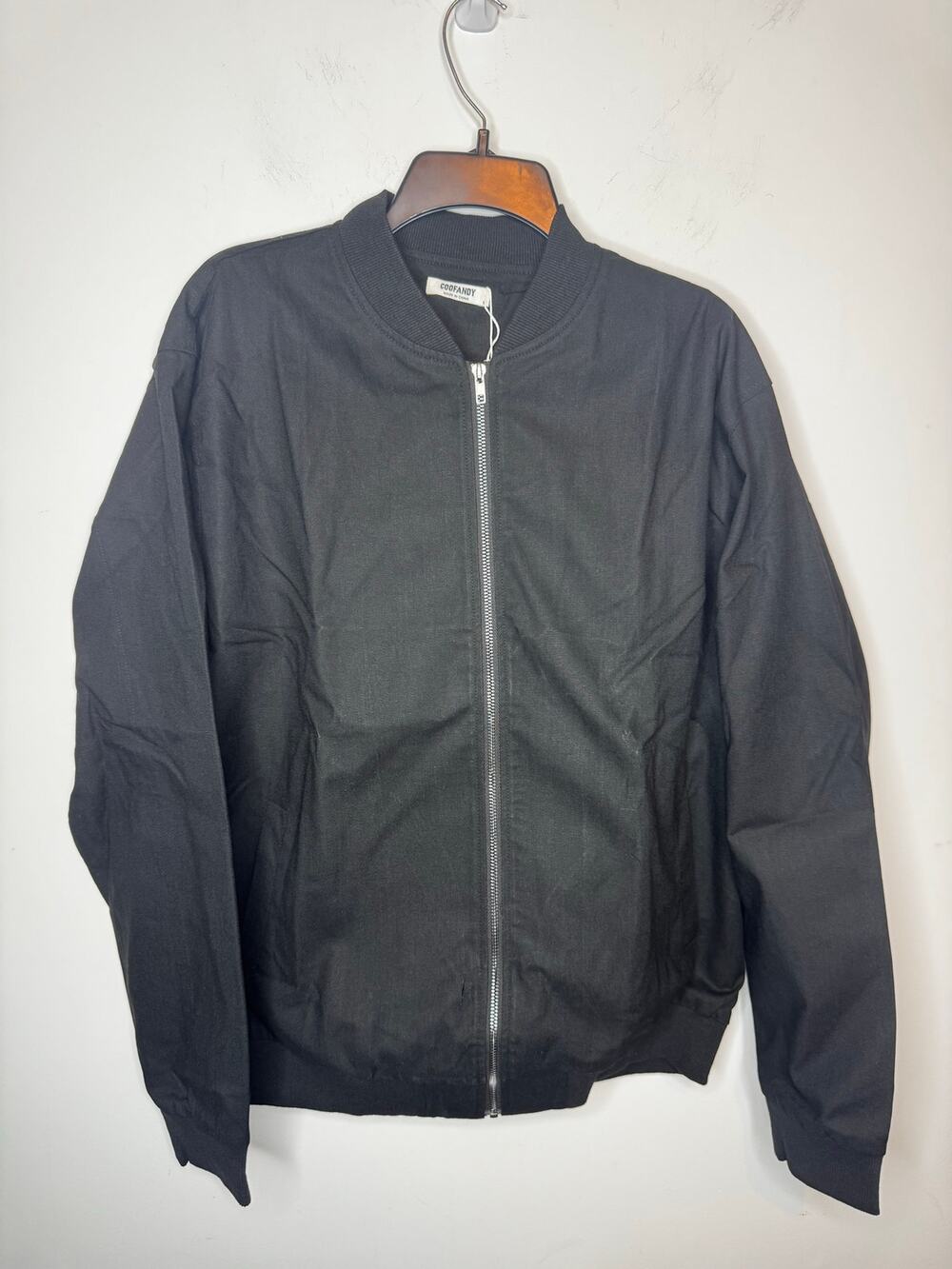 Coofandy Mens Lightweight Bomber Jacket Casual Full Zip Outerwear Size L New